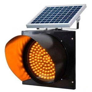 SOLAR-POWERED-FLASHING-LED-YELLOW-LIGHT