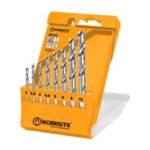 WORKSITE-8PCS-HSS-TWIST-DRILL-BITS-SET